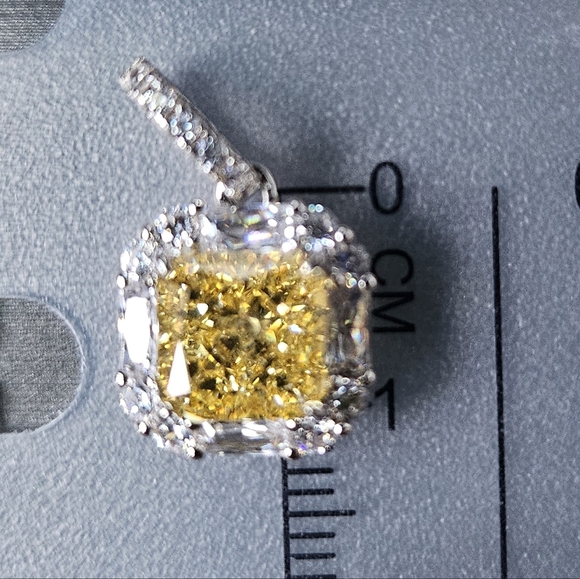 Elegant Lab Diamond Necklace - Picture 5 of 5